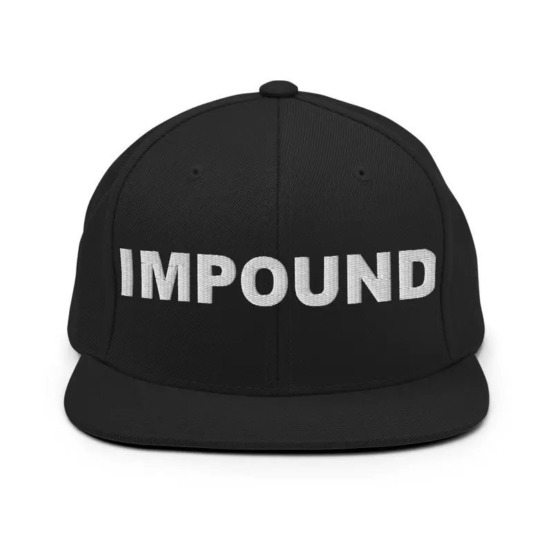 Black Impound Logo Hat