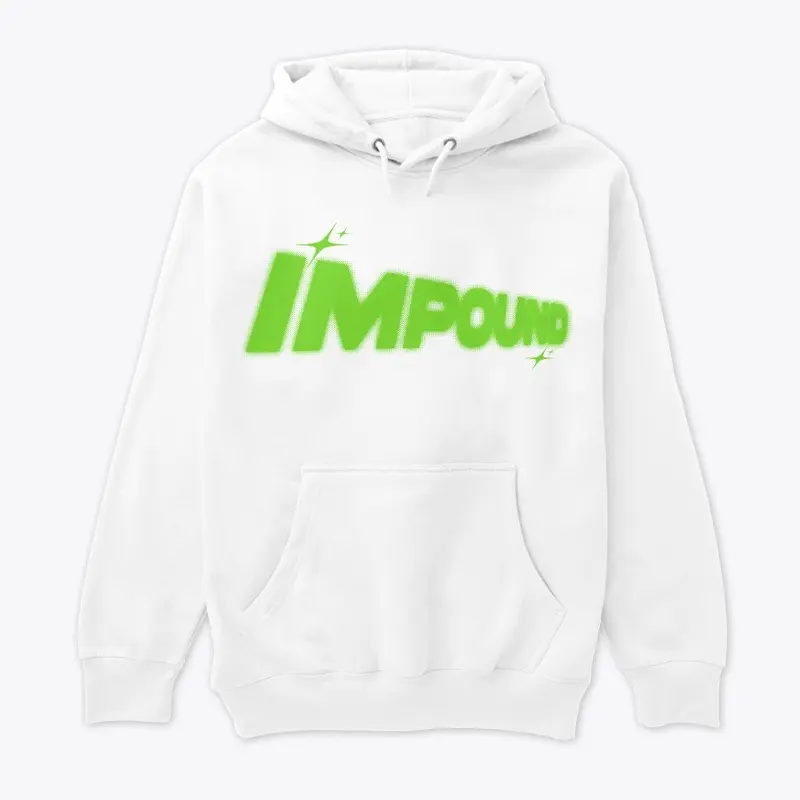 White Impound Star Logo Hoodie