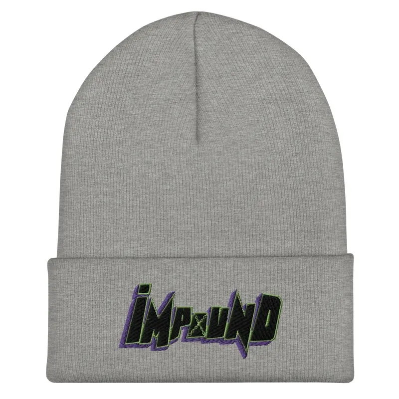 Grey Impound Logo Beanie