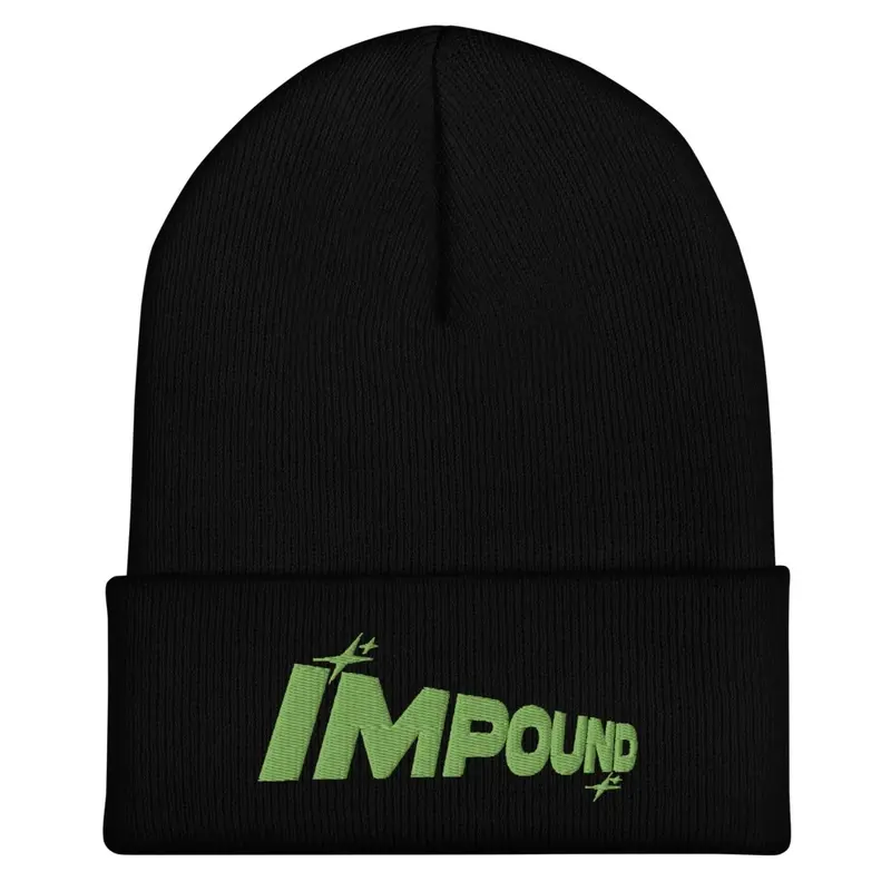 Black Impound Logo Beanie